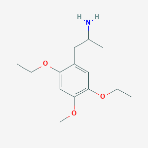 molecular formula C14H23NO3 B12755467 2,5-Diethoxy-4-methoxyamphetamine CAS No. 23693-34-7