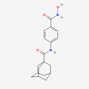 molecular formula C18H22N2O3 B12755475 Adamantanylcarboxamido hydroxylbenzamide CAS No. 847249-61-0