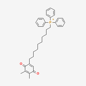 molecular formula C36H42O2P+ B12755584 SKQ-1 ion CAS No. 934960-96-0