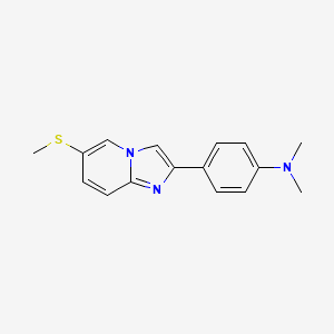 molecular formula C16H17N3S B12755591 MeS-IMPY CAS No. 955376-42-8