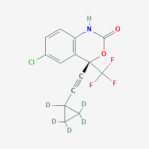 molecular formula C14H9ClF3NO2 B127556 (Rac)-Efavirenz-d5 CAS No. 1132642-95-5