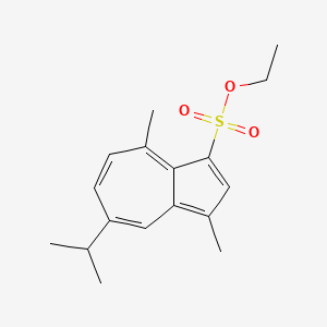 molecular formula C17H22O3S B12755668 Ethyl guaiazulene sulfonate CAS No. 6223-36-5
