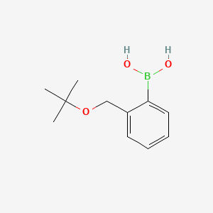 molecular formula C11H17BO3 B1275568 2-(叔丁氧甲基)苯基硼酸 CAS No. 373384-12-4