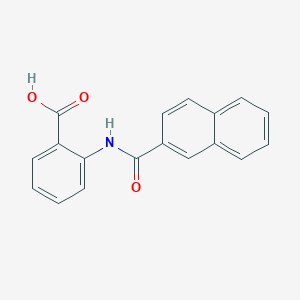 molecular formula C18H13NO3 B12755685 2-(2-Naphthamido)benzoic acid CAS No. 106696-36-0