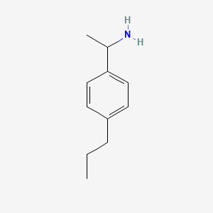 molecular formula C11H17N B1275569 1-(4-Propylphenyl)ethanamine CAS No. 91339-01-4
