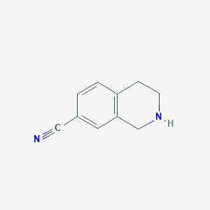 molecular formula C10H10N2 B127557 7-氰基-1,2,3,4-四氢异喹啉 CAS No. 149355-52-2