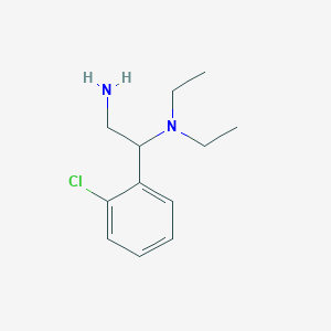 molecular formula C12H19ClN2 B1275570 [2-Amino-1-(2-chlorophenyl)ethyl]diethylamine CAS No. 851169-07-8