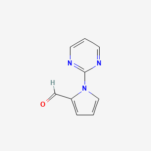 molecular formula C9H7N3O B1275574 1-pyrimidin-2-yl-1H-pyrrole-2-carbaldehyde CAS No. 383136-27-4