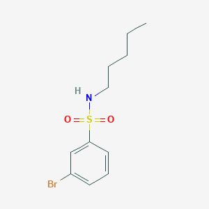 molecular formula C11H16BrNO2S B1275577 3-溴-N-戊基苯磺酰胺 CAS No. 1072944-95-6