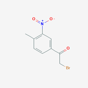 molecular formula C9H8BrNO3 B1275579 2-溴-1-(4-甲基-3-硝基苯基)乙酮 CAS No. 22019-50-7