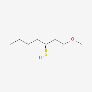 molecular formula C8H18OS B12755806 (S)-1-methoxy-3-heptanethiol CAS No. 400052-49-5