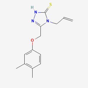 4-allyl-5-[(3,4-dimethylphenoxy)methyl]-4H-1,2,4-triazole-3-thiol