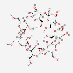 molecular formula C49H84O35 B12755871 6-O-Methyl-beta-cyclodextrin CAS No. 84337-62-2