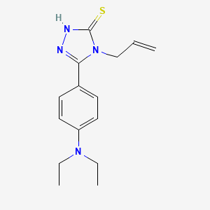 molecular formula C15H20N4S B1275588 4-烯丙基-5-[4-(二乙氨基)苯基]-4H-1,2,4-三唑-3-硫醇 CAS No. 669748-48-5
