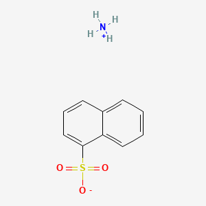 molecular formula C10H8O3S.H3N<br>C10H11NO3S B12755910 Ammonium naphthalene-1-sulphonate CAS No. 37087-00-6