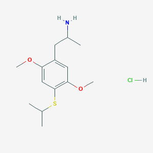 molecular formula C14H24ClNO2S B12755921 Aleph-4 hydrochloride CAS No. 849919-77-3