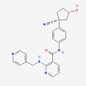 molecular formula C24H23N5O2 B12755936 Apatinib metabolite M1-2 CAS No. 1376710-39-2