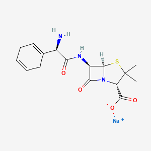 molecular formula C16H20N3NaO4S B12755944 Epicillin monosodium CAS No. 59446-81-0