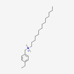 molecular formula C25H46N+ B12756093 Dimethyl ethylbenzyl myristyl ammonium CAS No. 2241747-26-0