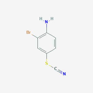 molecular formula C7H5BrN2S B1275613 2-Bromo-4-thiocyanatoaniline CAS No. 7493-98-3