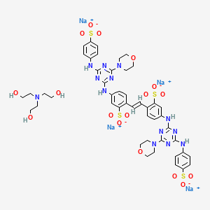 molecular formula C46H51N13Na4O17S4 B12756160 Einecs 299-878-8 CAS No. 93917-97-6