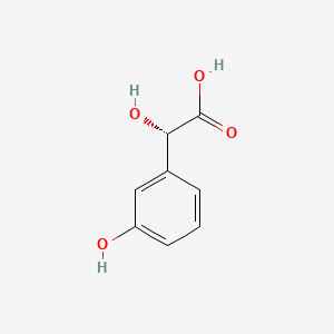 molecular formula C8H8O4 B12756181 3-Hydroxymandelic acid, (+)- CAS No. 17514-00-0