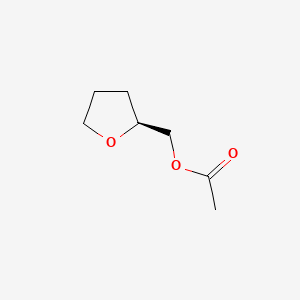 molecular formula C7H12O3 B12756186 2-Furanmethanol, tetrahydro-, acetate, (S)- CAS No. 117178-65-1