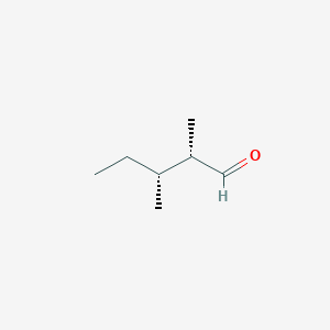 molecular formula C7H14O B12756209 (2S,3R)-2,3-dimethylpentanal CAS No. 86290-33-7