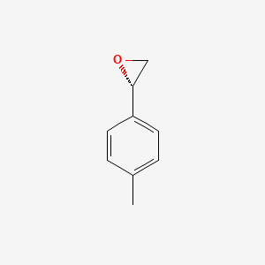 molecular formula C9H10O B12756265 Oxirane, 2-(4-methylphenyl)-, (2R)- CAS No. 86457-69-4