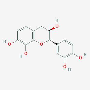 molecular formula C15H14O6 B12756333 (2S,3R)-2-(3,4-Dihydroxyphenyl)-3,4-dihydro-2H-1-benzopyran-3,7,8-triol CAS No. 609361-12-8