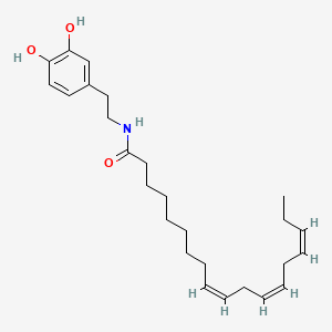 molecular formula C26H39NO3 B12756367 N-Linolenoyldopamine CAS No. 105955-13-3