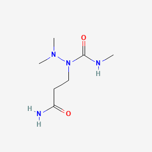 molecular formula C7H16N4O2 B12756371 Hydrazinecarboxamide, 1-(3-amino-3-oxopropyl)-N,2,2-trimethyl- CAS No. 96804-70-5