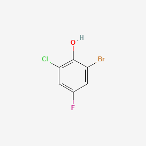 molecular formula C6H3BrClFO B1275642 2-Bromo-6-chloro-4-fluorophenol CAS No. 886499-83-8