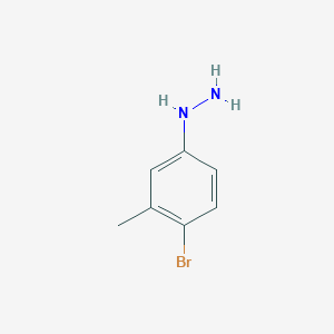 molecular formula C7H9BrN2 B1275643 (4-Bromo-3-methylphenyl)hydrazine CAS No. 90084-70-1