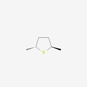 molecular formula C6H12S B12756548 Thiophene, tetrahydro-2,5-dimethyl-, trans- CAS No. 204520-65-0