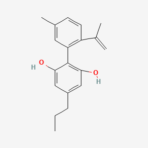 molecular formula C19H22O2 B12756558 Cannabinodivarin CAS No. 41408-26-8