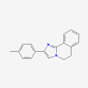 molecular formula C18H16N2 B12756572 2-(4-methylphenyl)-5,6-dihydroimidazo[2,1-a]isoquinoline CAS No. 61001-19-2