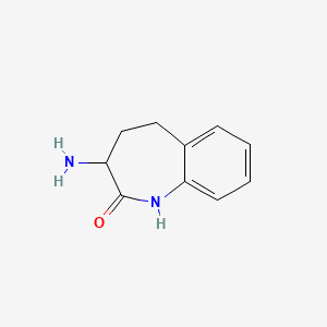 molecular formula C10H12N2O B1275658 3-Amino-2,3,4,5-tetrahydro-1H-benzazepin-2-one CAS No. 86499-35-6