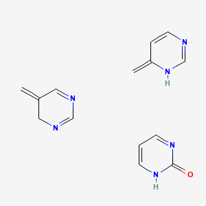 molecular formula C14H16N6O B12756618 Pyrimidinones CAS No. 1335-05-3