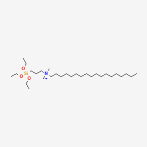 molecular formula C29H64NO3Si+ B12756660 Octadecyldimethyl(3-triethoxysilylpropyl)ammonium CAS No. 102630-46-6