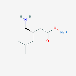 molecular formula C8H16NNaO2 B12756687 Pregabalin sodium CAS No. 914254-22-1