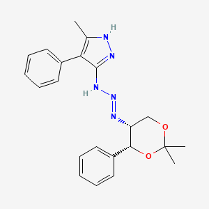 molecular formula C22H25N5O2 B12756717 N,N-Dibutyl-4-((1-oxobutyl)amino)butanamide CAS No. 82823-58-3