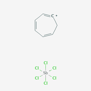 molecular formula C7H7Cl6Sb B12756732 Tropylium hexachloroantimonate CAS No. 26810-97-9