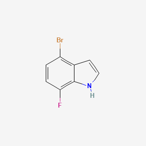 molecular formula C8H5BrFN B1275679 4-bromo-7-fluoro-1H-indole CAS No. 883500-66-1