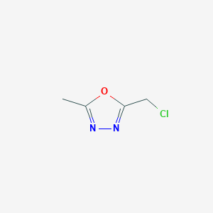 molecular formula C4H5ClN2O B1275686 2-(Chloromethyl)-5-methyl-1,3,4-oxadiazole CAS No. 3914-42-9