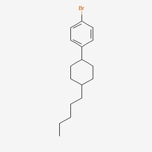 molecular formula C17H25B B1275687 1-Bromo-4-(trans-4-pentylcyclohexyl)benzene CAS No. 79832-89-6