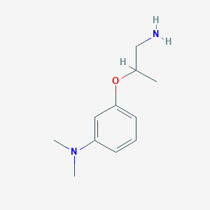 molecular formula C11H18N2O B1275689 [3-(2-Amino-1-methylethoxy)phenyl]dimethylamine CAS No. 887344-41-4