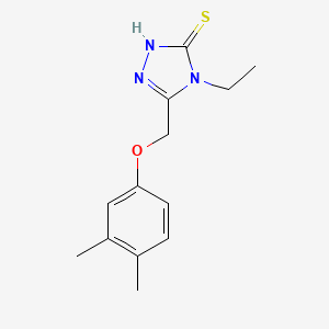 5-[(3,4-dimethylphenoxy)methyl]-4-ethyl-4H-1,2,4-triazole-3-thiol
