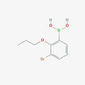 B1275714 3-Bromo-2-propoxyphenylboronic acid CAS No. 848779-86-2