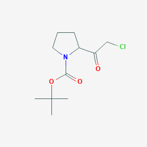 molecular formula C11H18ClNO3 B1275715 Tert-butyl 2-(2-chloroacetyl)pyrrolidine-1-carboxylate CAS No. 848819-60-3